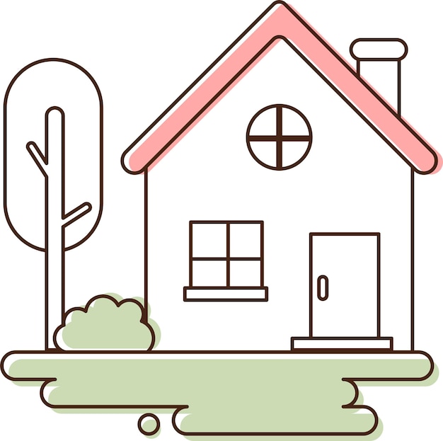 House line vector