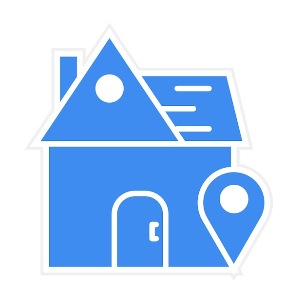 House Location Vector Illustration