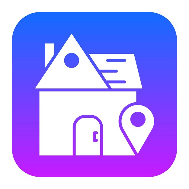 House Location Vector Illustration