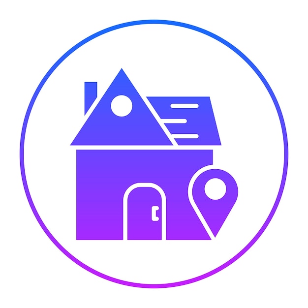 House Location Vector Illustration