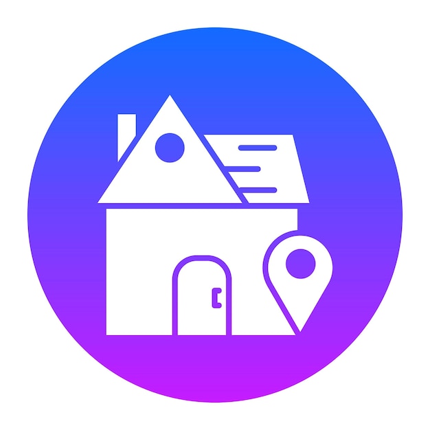 House Location Vector Illustration