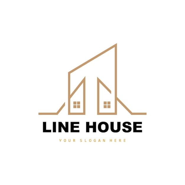 House Logo Building Furniture Design Construction Vector Property Brand Icon Real Estate Housing