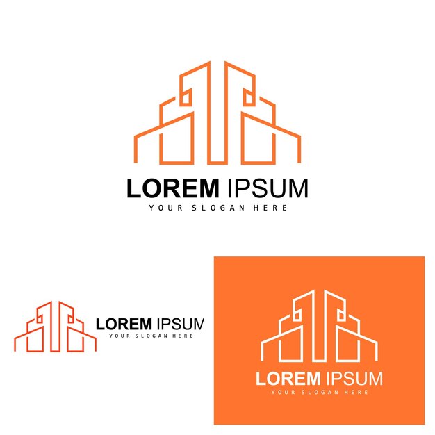 House Logo Building Furniture Design Construction Vector Property Brand Icon Real Estate Housing