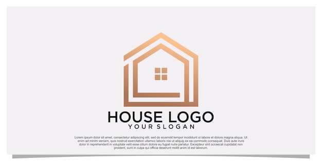 House logo design simple concept premium vector part 1