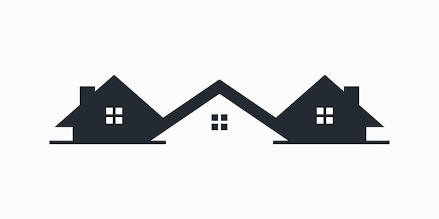 Vector house logo design with consept modern premium vector