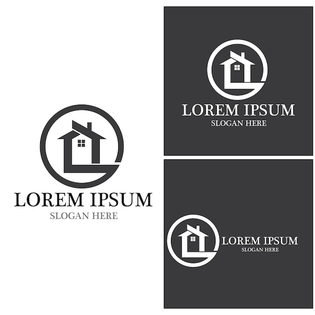 House logo home real estate business home building