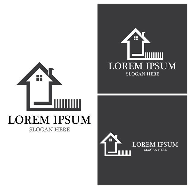 House Logo Home Real Estate Business Home building