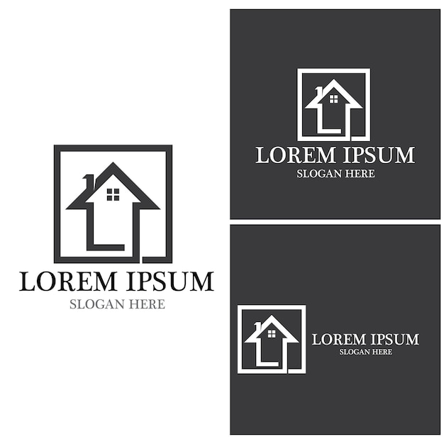 House Logo Home Real Estate Business Home building