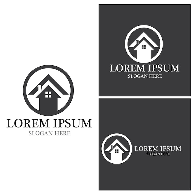 House logo home real estate business home building