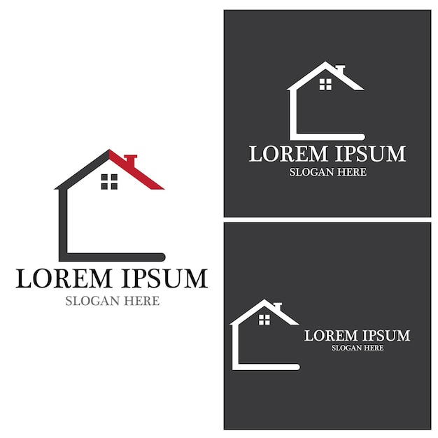 House Logo Home Real Estate Business Home building