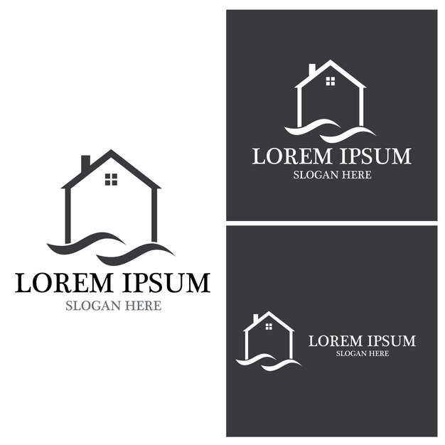 House Logo Home Real Estate Business Home building