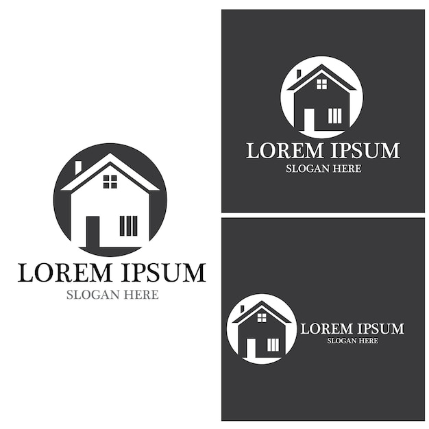 House Logo Home Real Estate Business Home building