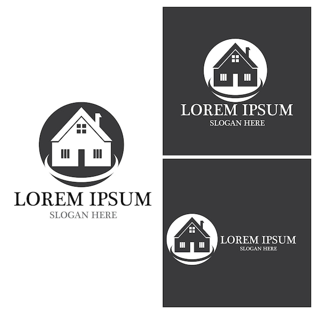 House Logo Home Real Estate Business Home building