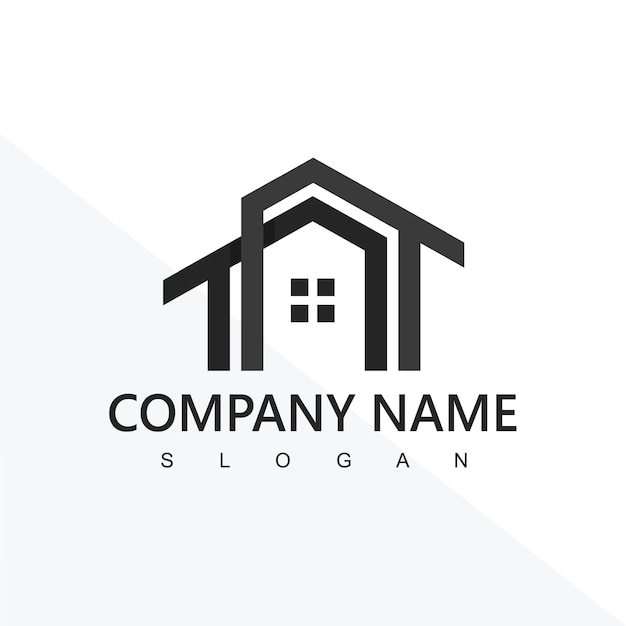 House logo for real estate agency realtor or property management company