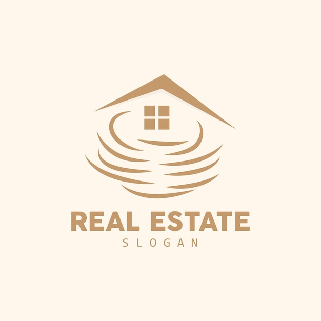 House Logo Real Estate Logo Construction Building Vector Minimalist Elegant Design Icon Symbol Illustration