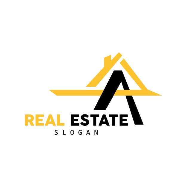 House Logo Real Estate Logo Construction Building Vector Minimalist Elegant Design Icon Symbol Illustration