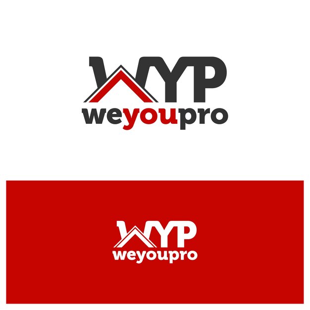 Modello di logo della casa vettore di progettazione del logo della casa creativa concetto di logo wyp della lettera