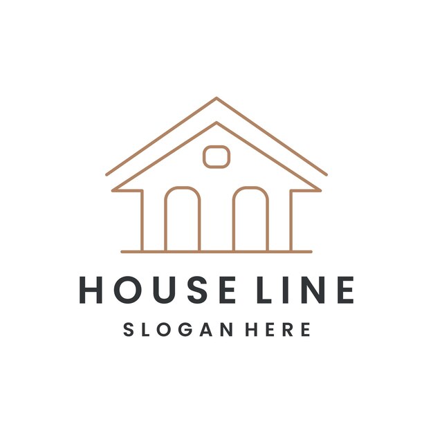 House logo template vector illustration design