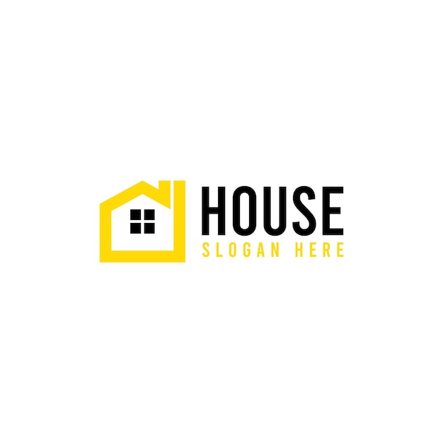 House Logo Template Vector Isolated in White Background