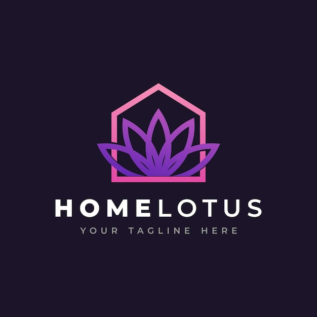 House lotus logo design