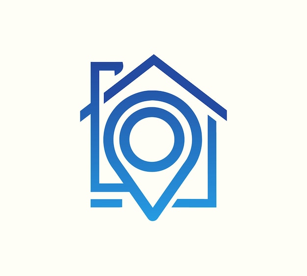 house mapping logo vector