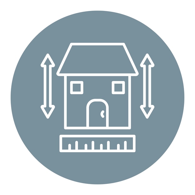 House Measurement Vector Illustration
