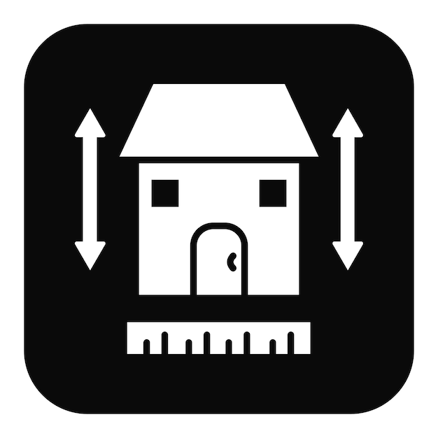 House Measurement Vector Illustration