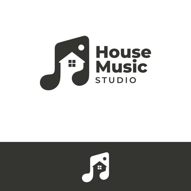 Vector house music logo