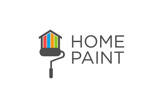 House painting logo vector with modern concept design