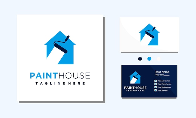 House painting renovation logo template design vector