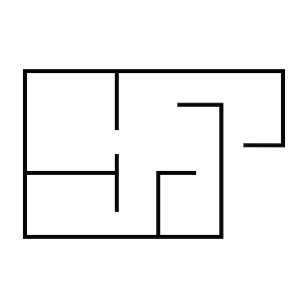 Vector house plan icon