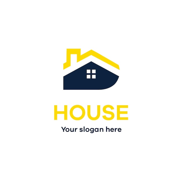 House real estate modern company logo template