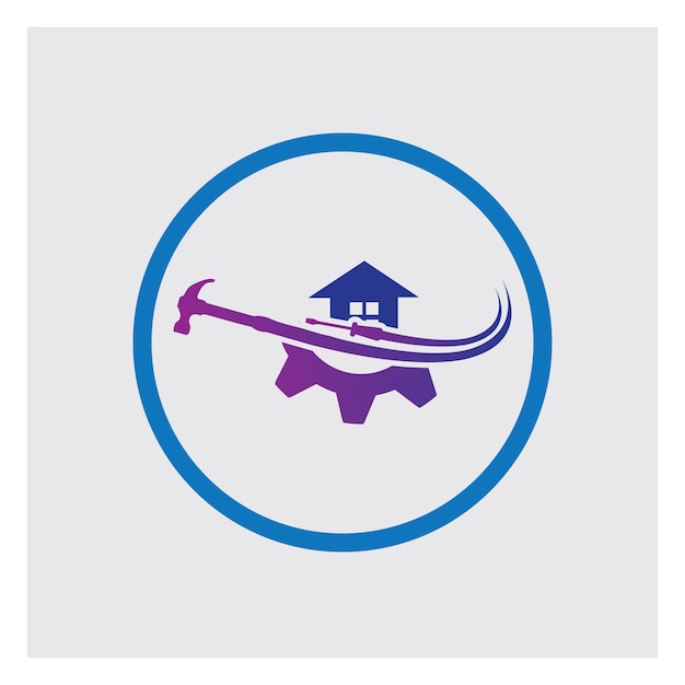 House repair logo images illustration design