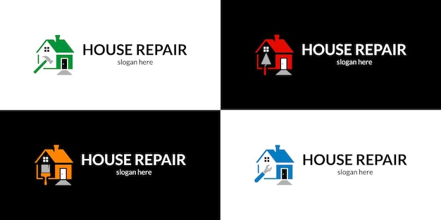 House repair symbol set Vector illustration