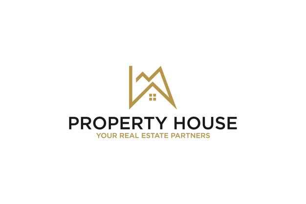 Дом крыша логотип дизайн недвижимости иконка символ стиль линии диаграмма форма недвижимость