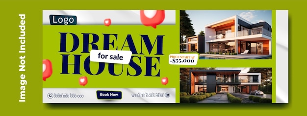 House sale cover template design