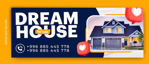 House sale cover template design