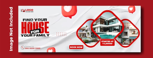 House sale cover template design