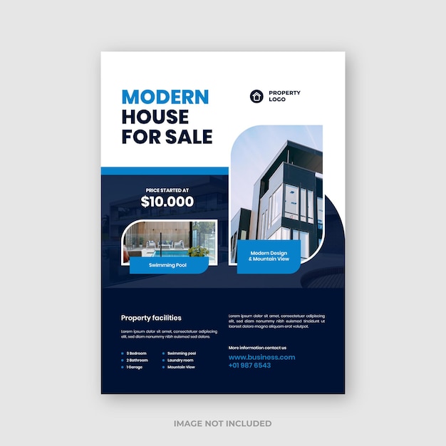 House for sale flyer template