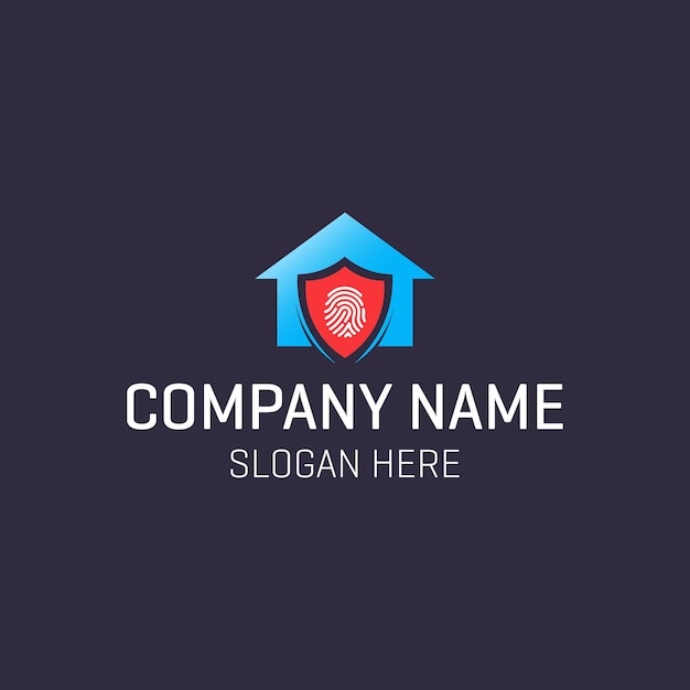 Vector house security logo design