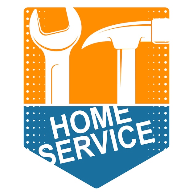 House service hammer and wrench symbol