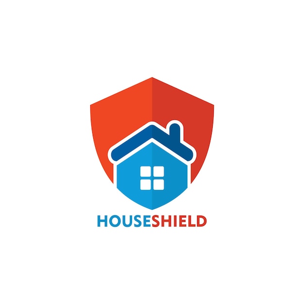 House shield logo template design