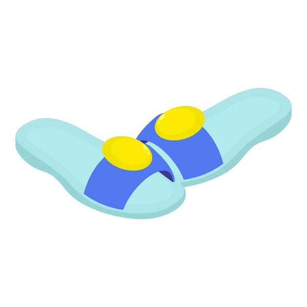 House slippers icon Isometric illustration of house slippers vector icon for web