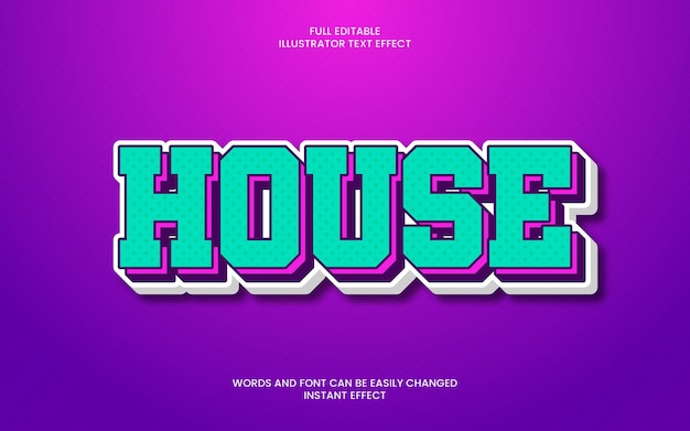 House Text Effect