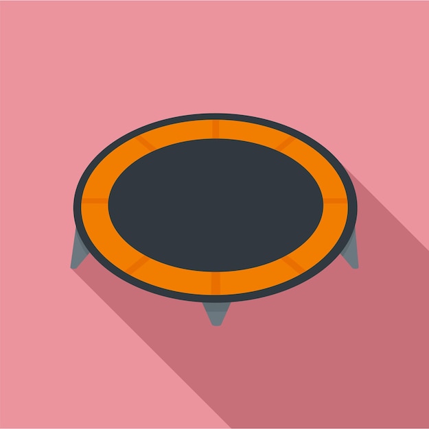 House trampoline icon Flat illustration of house trampoline vector icon for web design