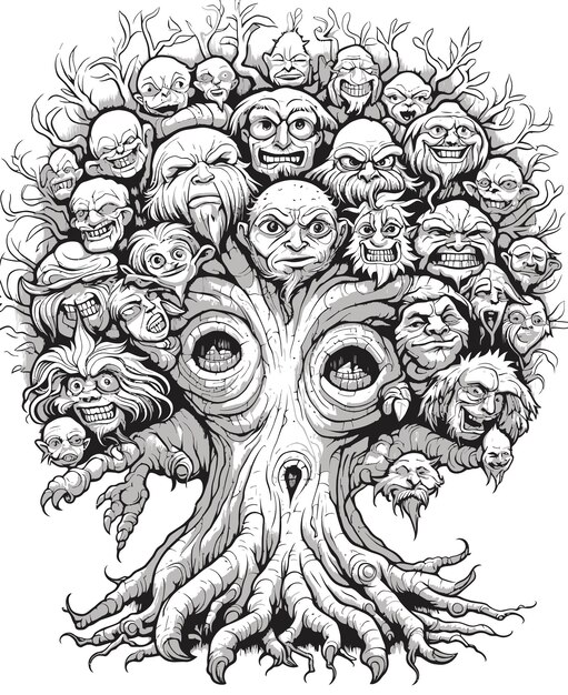 house tree illustration