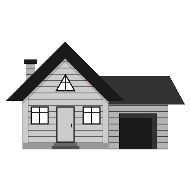 House vector icon in flat style isolated on white background