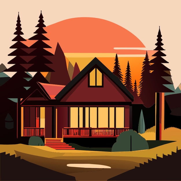 house vector illustration