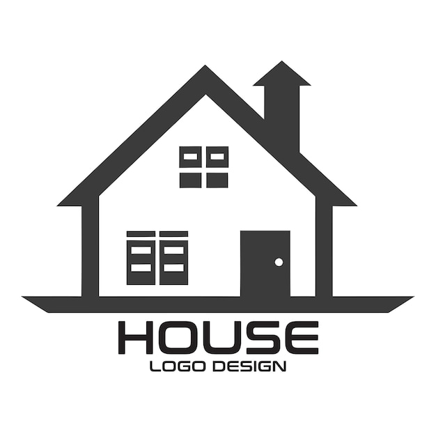 Vettore progettazione del logo vettoriale della casa