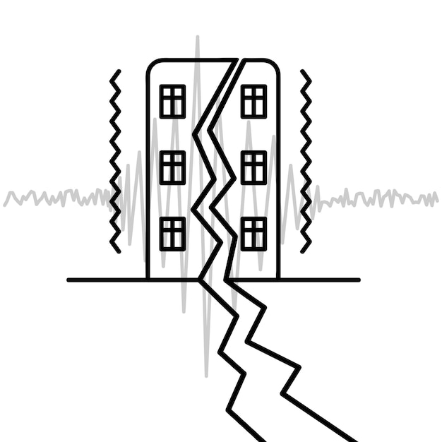 The house vibrates. Seismograph data record the tremors of an earthquake. Sound wave